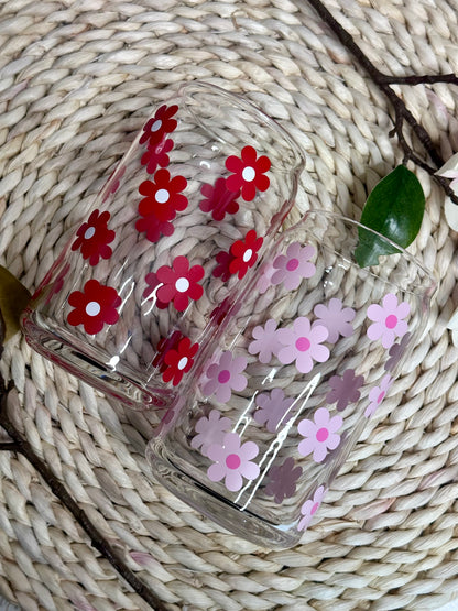 Daisies Glass Cup